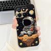 Soft Liquid Silicone Funda For Honor X8C Huawei X 8C Phone Shell For HonorX8C ABR-LX1 ABR-LX2 Astronaut  Cartoon Case Back Cover