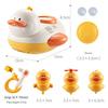Baby Bath Toys, Children's Shower Electric Bath, Baby Bathroom Bath Bath Play Toys, Sealed Waterproof Little Yellow Duck 5-piece Set