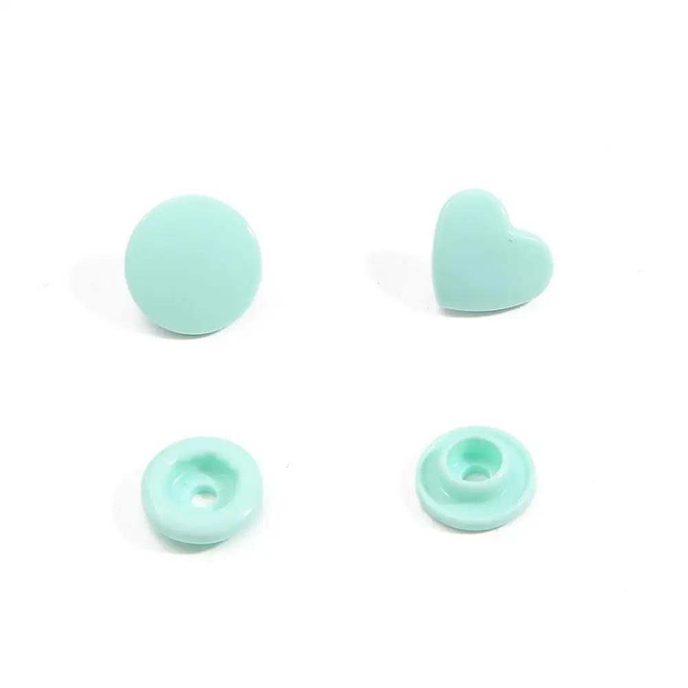 

25 комплектов пластиковых кнопок-заклепок T5 в форме сердца 12 мм, застежки, пуговицы для пододеяльника, простыни, для скрапбукинга, рукоделия, зажим для одежды, аксессуары