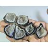 Dyed Slice Druzy Agate Matched Pair Cabochon Loose Gemstone 3Pair Lot 310Cts A-737