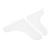 2pcs Clear Transparent Shower Splash Guard Self Adhesive Bathtub Water Blocker  For Bathroom Use