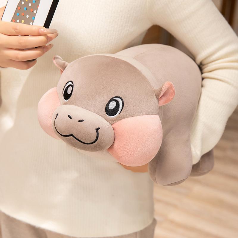 30/38CM Hipopotam Drăguț Gras cu Picioare Scurte Jucărie de Pluș Pluș Moale Hipopotam Kawaii Animal de Pluș Păpușă Decor Cameră Cadou Ziua Copiilor