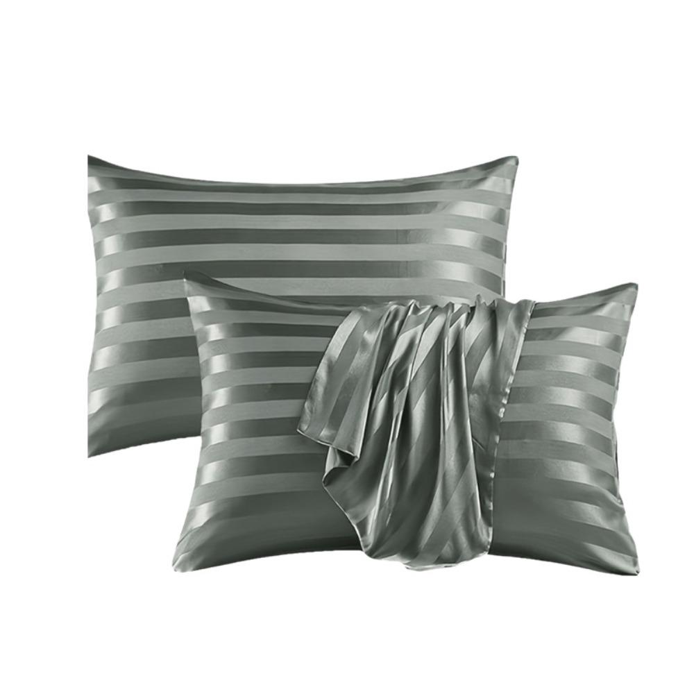 Glossy Jacquard Pillow Cover Envelope Closure Hotel Pillowcase  Bedroom