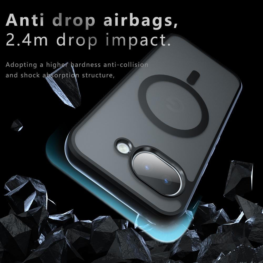 For Google Pixel 10a Magnetic Case TPU + PC Matte Skin Touch Phone Cover