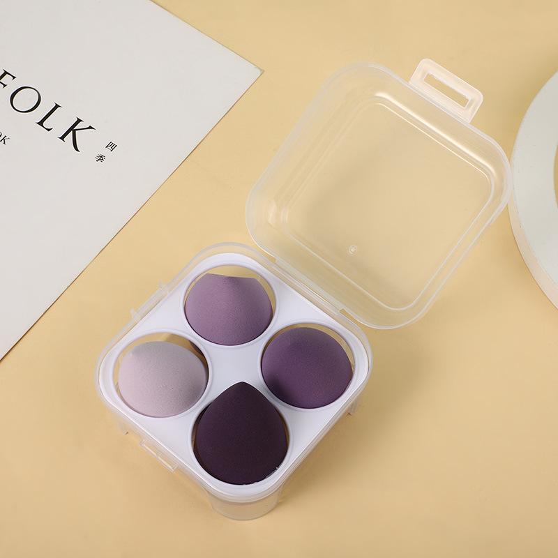 Sada 6 kusů houbiček na make-up Blender v lahvičce Bez latexu Pro suché i mokré použití Tvar kapky nebo tykve Podkladová báze Kosmetický make-up Blender