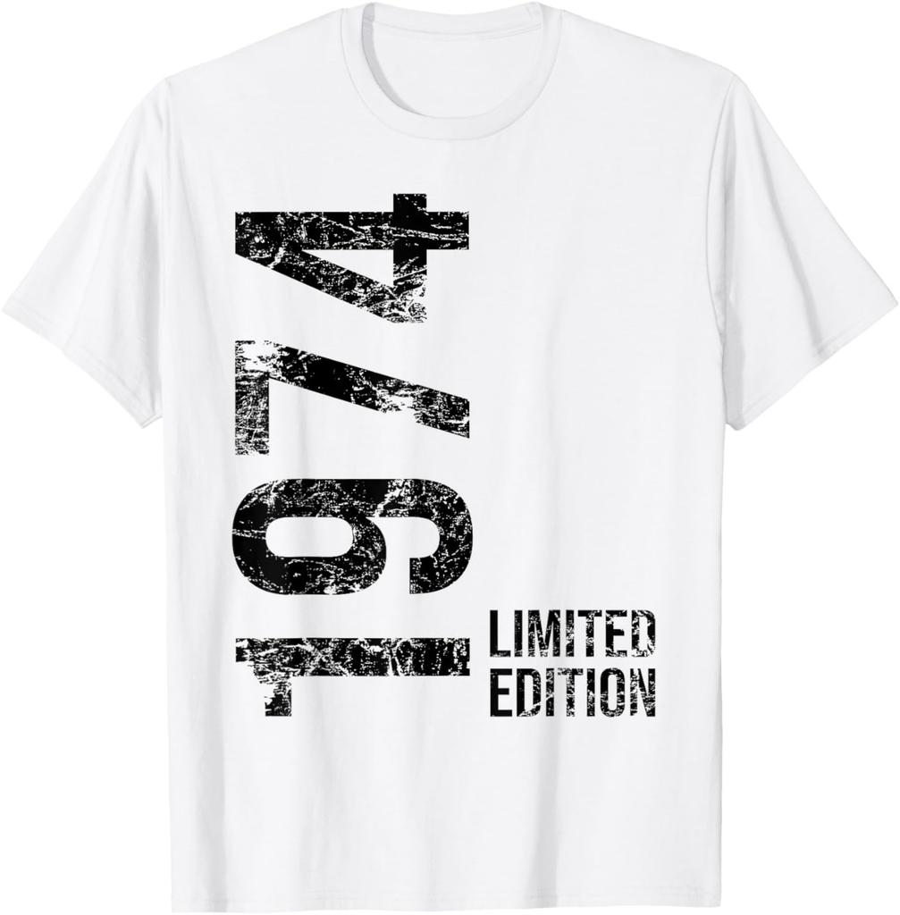 Limited Edition 1974 51th Birthday Born 1974 T-Shirt Print Original Design Gifts T Shirts Mens Clothing Camisas Streetwear