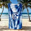Asciugamano da Spiaggia Fc Schalke3 Asciugatura Rapida Morbido Microfibra Confortevole Leggero Portatile per Nuoto, Spiaggia, Campeggio, Viaggio, Accessori da Spiaggia, Palestra