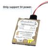 U2-070-2P DC 5V Dual USB To SATA 15-Pin Power Cable for 2.5 Inch SATA HDD SSD Disk Driver,5V 2A Max