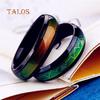 Unisex Female Male Heart Heartbeats Color Changeable by Mood Band Lovers Couple Ring