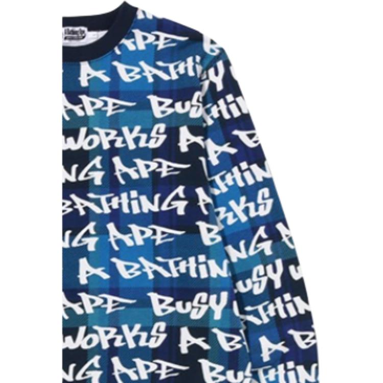 A BATHING APE Sweatshirts Men's Crew Neck Moderate 0ZXSWM113007J