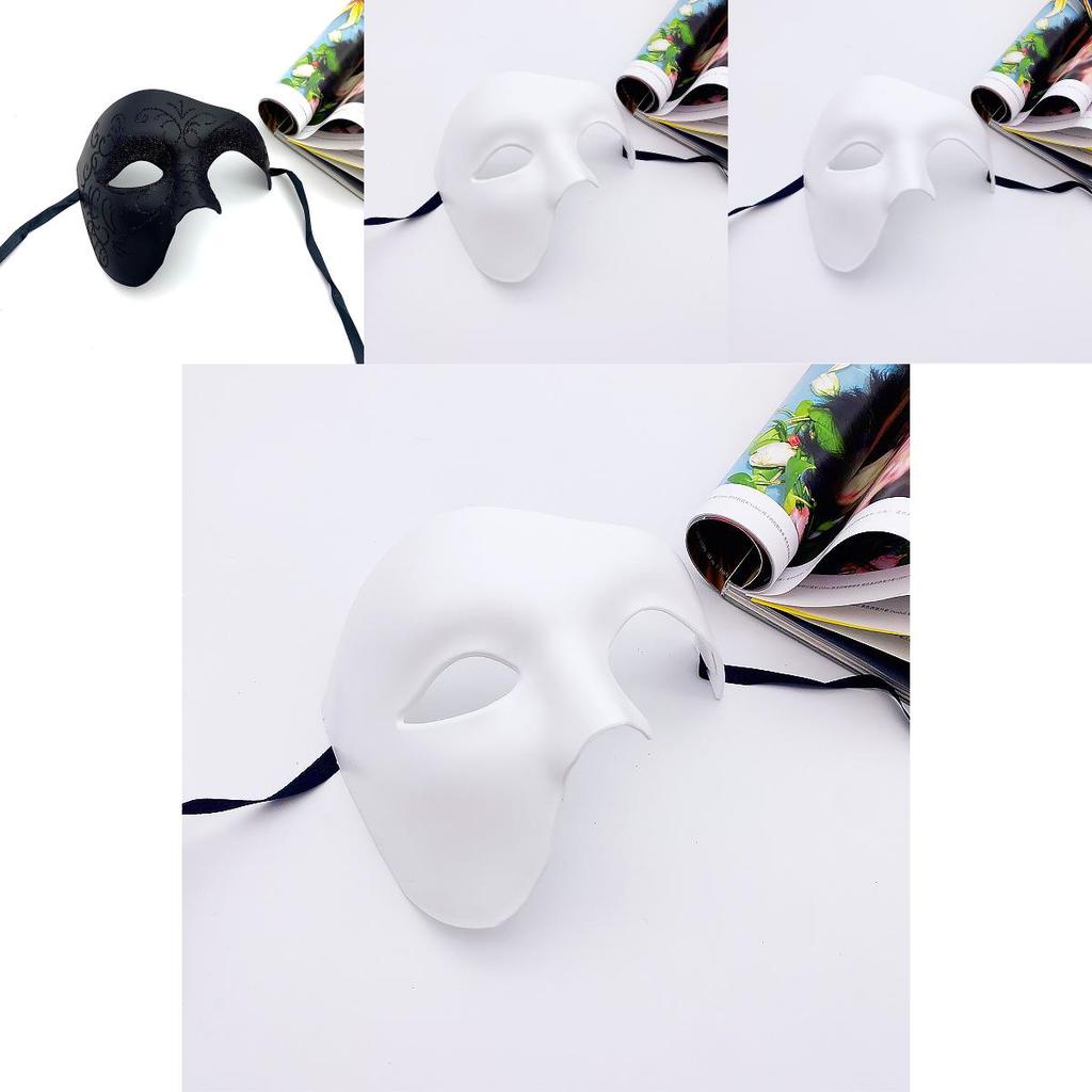 Classic Halloween Costume Mask With Half Face Design For Adults Cosplay Party