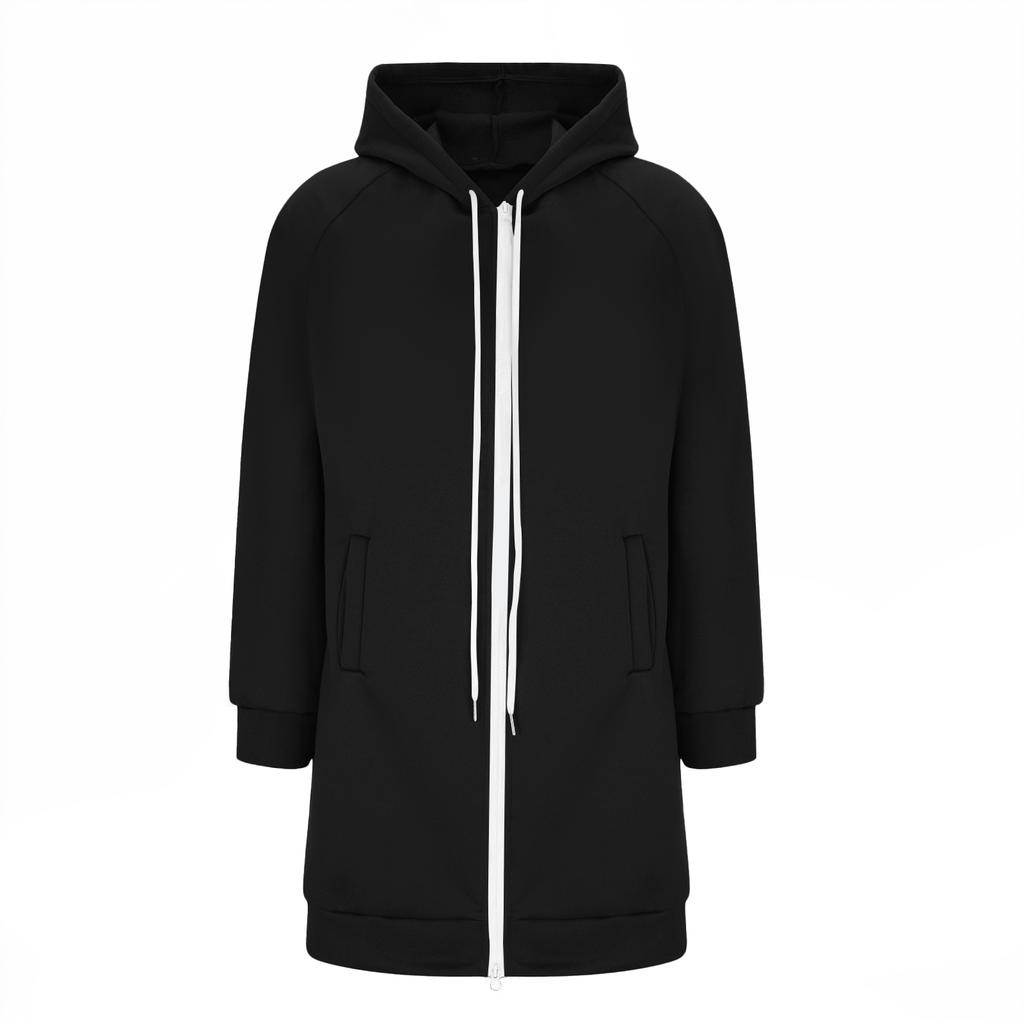 Women's Zip Up Hoodies Long Sleeve Long Tunic Sweatshirts Oversized Fleece Casual Fall Jacket Coat With Pocket