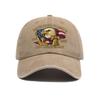 Hot-selling Washed Retro Printed Baseball Cap American Anniversary Men's and Women's Caps Embroidery Production Log