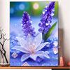 Diamond Painting Blooming Flower Cross Stitch Kits DIY Diamond Mosaic  Purple Flower New Arrivals Art Home Decor Handicraf Gift