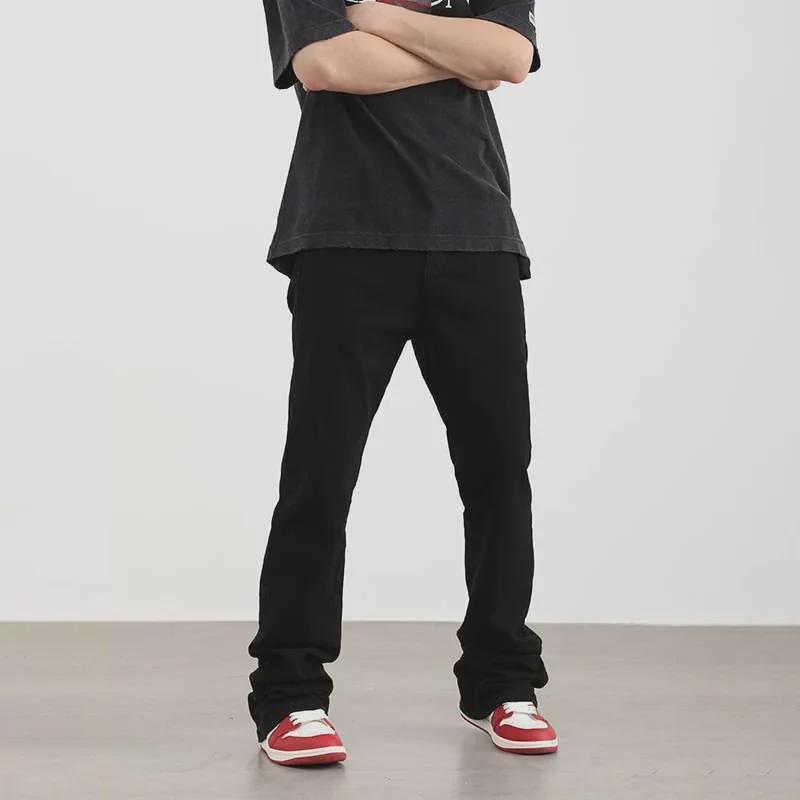 BKTL Vintage Washed Flared Jeans - American Casual All-Match Trousers