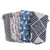 Modern Style Portable Bottle Cover Bags Floral Printing Cotton Linen Cup Bags