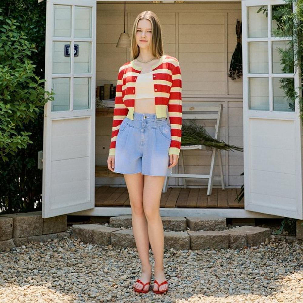 Gnarly Color Stripe Knit Cardigan Es2okg05