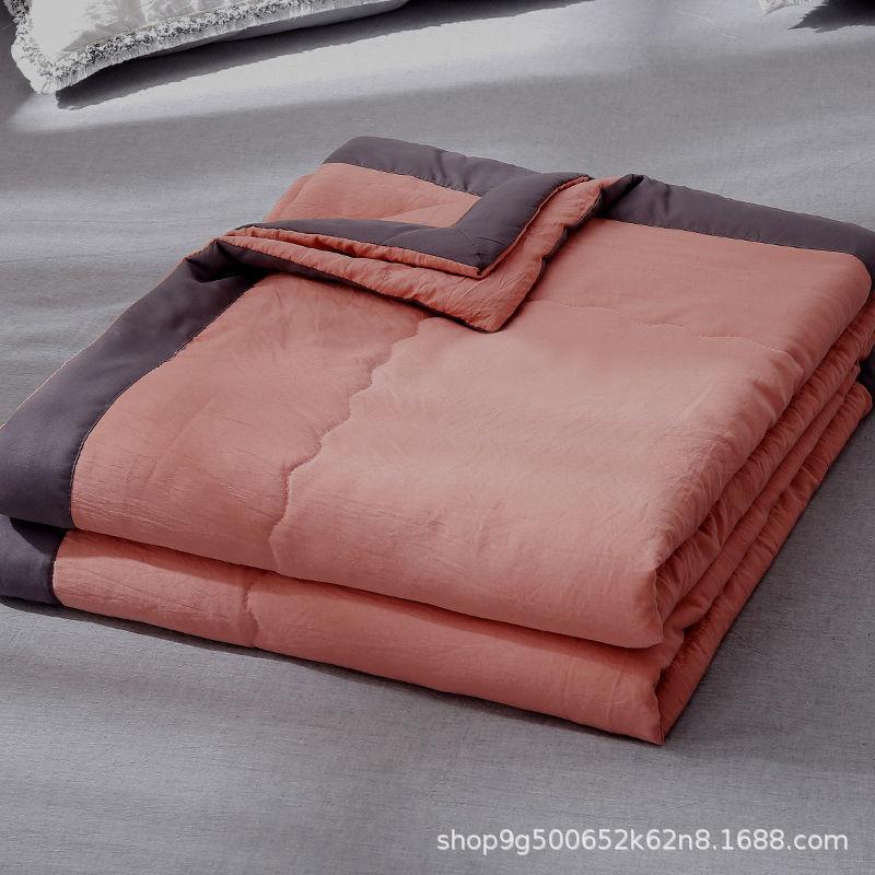 Washed Cotton Summer Quilt Skin Friendly Cool Quilt Air Conditioned Quilt Four Seasons Cool Summer Quil Spring And Autumn Quilt Machine Washable