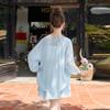 beautiful small suit women's new casual temperament loose feeling wear sunscreen shirt shorts two-piece set