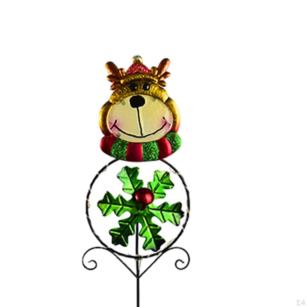 Christmas Ornament Outdoor Party Decoration Glowing Solar Light Waterproof for Garden