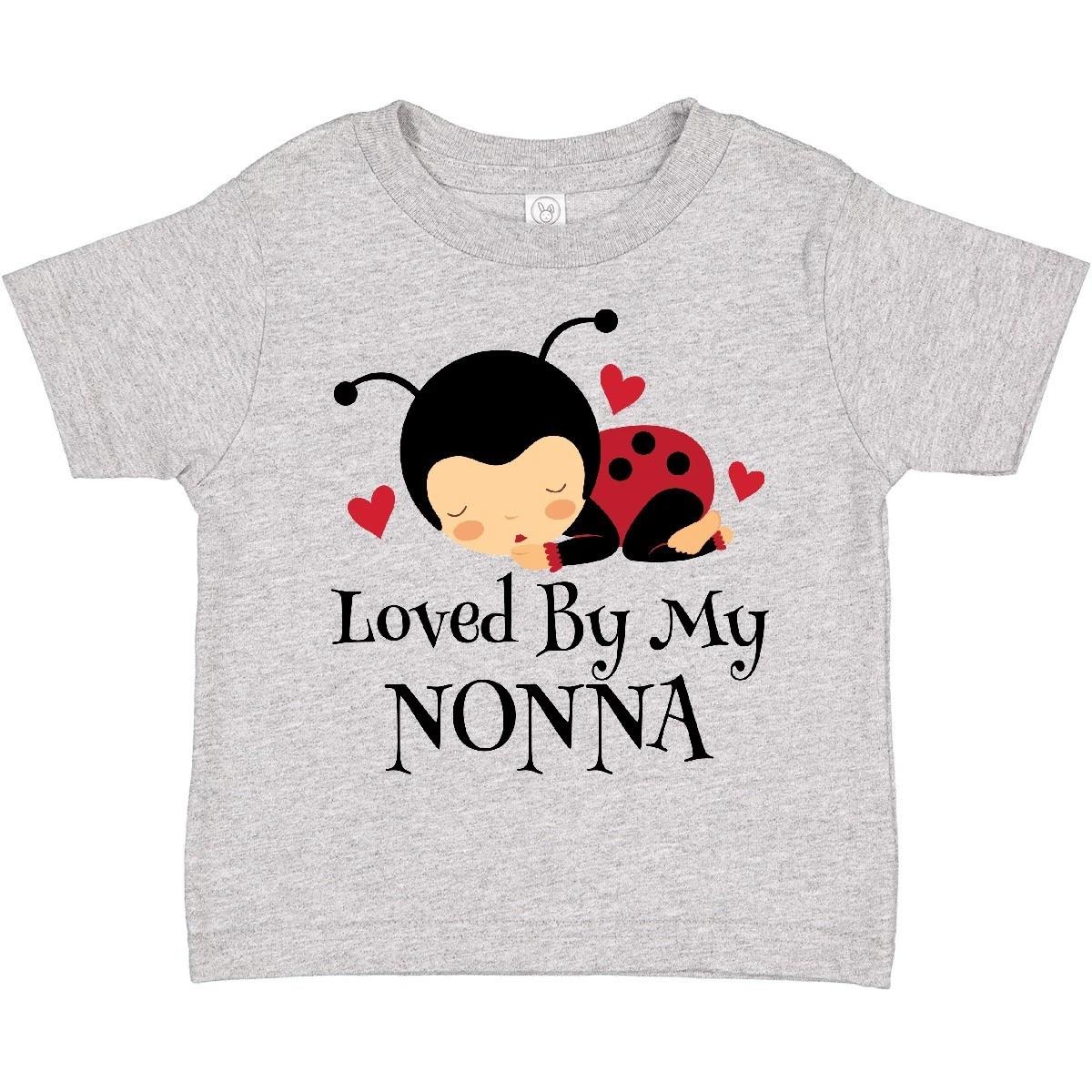 Inktastic Loved By My Nonna Grandchild Toddler T-Shirt From Granddaughter Childs 120