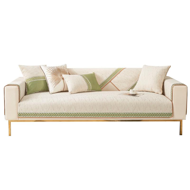 Sofabezug Vier Jahreszeiten Universal Leichter Luxus Modern High-End Wohnzimmer Sofakissenbezug Stoff Handtuch Kissen