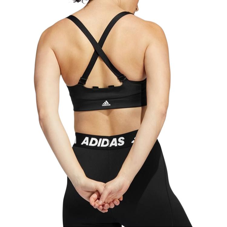 Adidas Logo Training Sports Bra Women Underwear Black HD7691