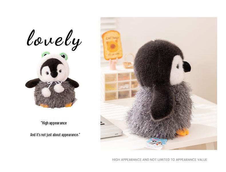 Winter Cute Hooded Penguin Plush Scarf Toy for Girls - Perfect Birthday Gift