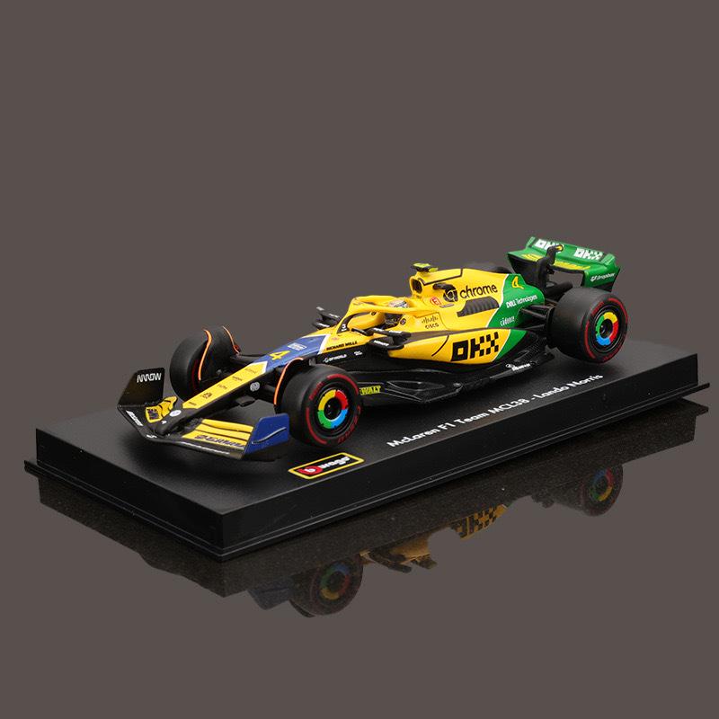 Bburago 1:43 McLaren MCL38 2024 Monaco F1 Race Alloy Car Model