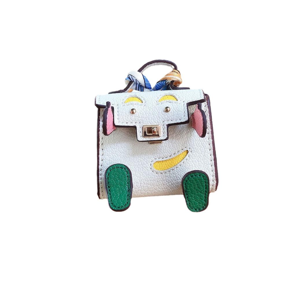 Microfiber Leather Bag Pendant Car Pendant Little Monster Female Japan And South Korea Trend Small Bag Guochao