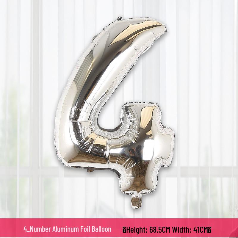 32" Rainbow Jelly Gradient Aluminum Foil Balloon for Birthday, Festival, Wedding Party Decorations