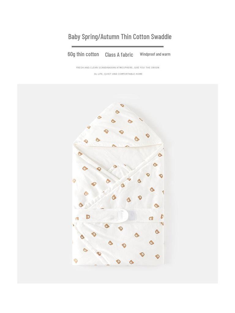 Neugeborenen Puckdecke aus reiner Baumwolle - Dünne Frühlings-/Herbstdecke für den Kreißsaal