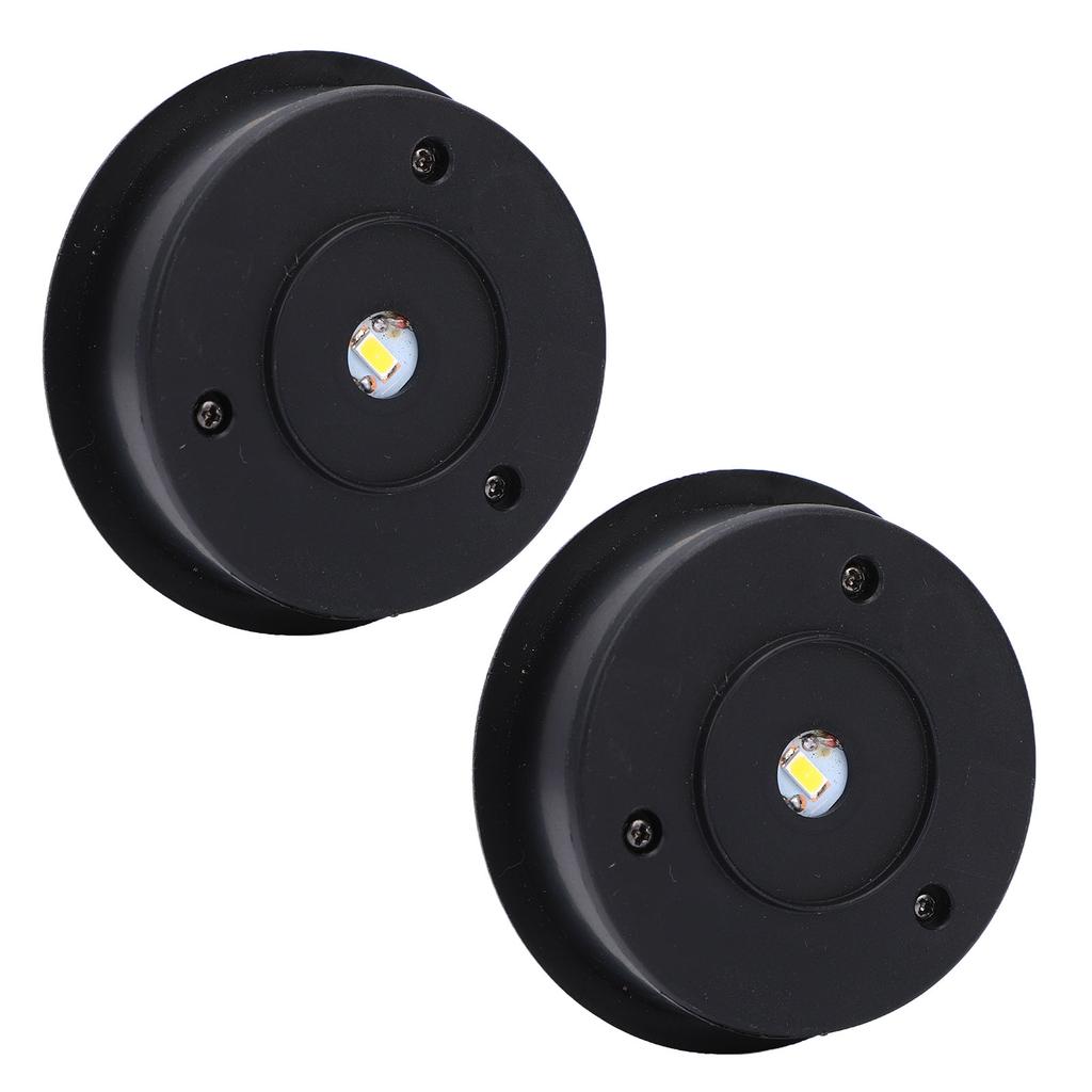 2pcs Solar Light Replacement Tops Round Water Proof Solar Lantern Light Parts for Outdoor Garden Pathway Yard 7cm
