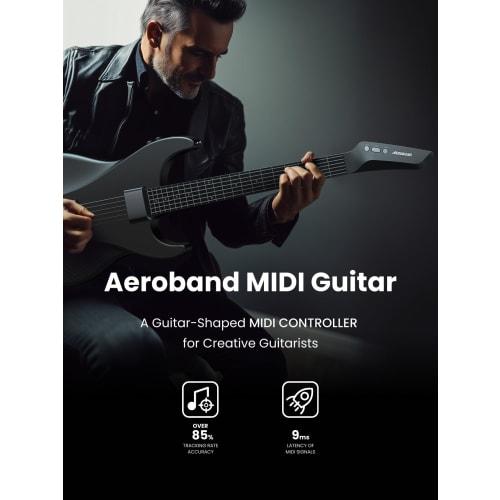 AeroBand Guitar, a Guitar-Shaped MIDI Controller for Music Production (Includes Bag)