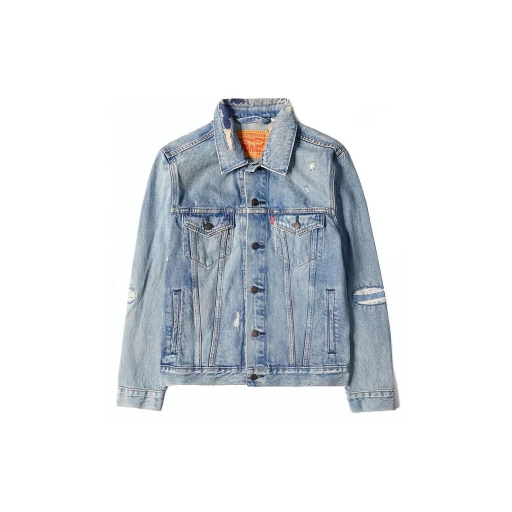 Levis Button-Down Collar Long Sleeve Denim Jacket Men Jackets Blue 72334-0475