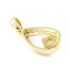 Les Trésors De Lily [E7582] - Gold Plated Pendant 'Eva' White Golden - 25x10 Mm