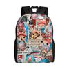 Back To School Season Snack Storage Luffy (31) Bookbag One Piece Couple Backpack