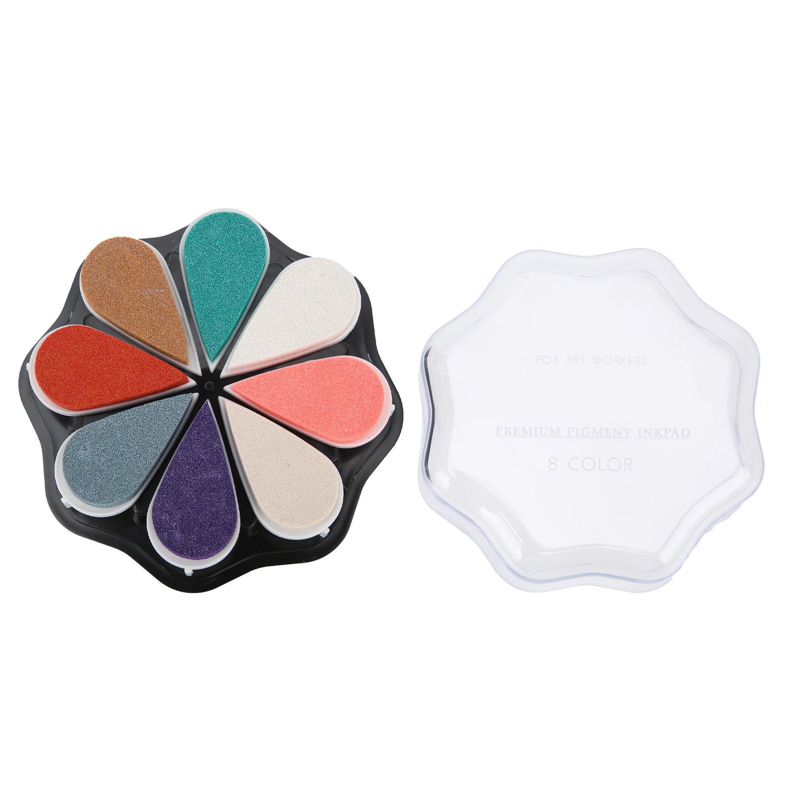 

Подушечка для штампування у формі пелюстки, подушечка з чорнилом для розвитку креативності пальців, для DIY, ручної роботи, офісне приладдя 1036 The Magic Day 1036 The M