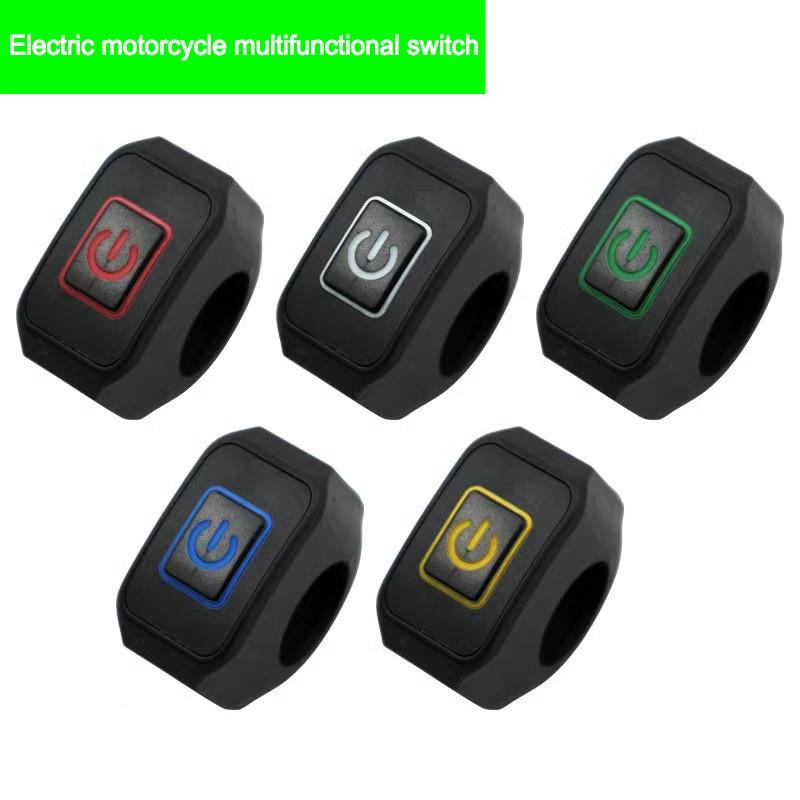 12V Button Connector Switch Universal Motorcycle Handlebar Switch Button For Electric Star Pressure Waterproof Control Switch