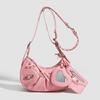 This Trendy and Cool, Spicy Girl Style Rivet Underarm Bag Is A Versatile Shoulder Bag