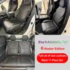 For Tesla ModelY YL Juniper25+ PU Seat Cushion Ventilation Comfortable, Four Seasons Universal Split Single Sitting Back Row Set