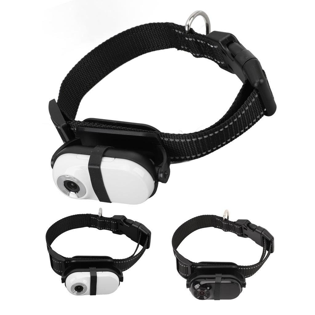 Pet Collar Camera 1080P Back Clip Adjustable Angle View Wifi Wireless Dog Tracker Collar Action Came