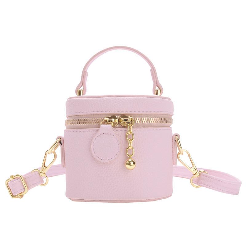 Stylish Mini Crossbody Bag For Kids Versatile Pu Material Breathable Design Perfect For Preschoolers In Black White Pink Blue Silver And Khaki