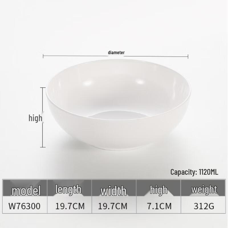 Japanese Style Melamine Soup Noodle Bowl