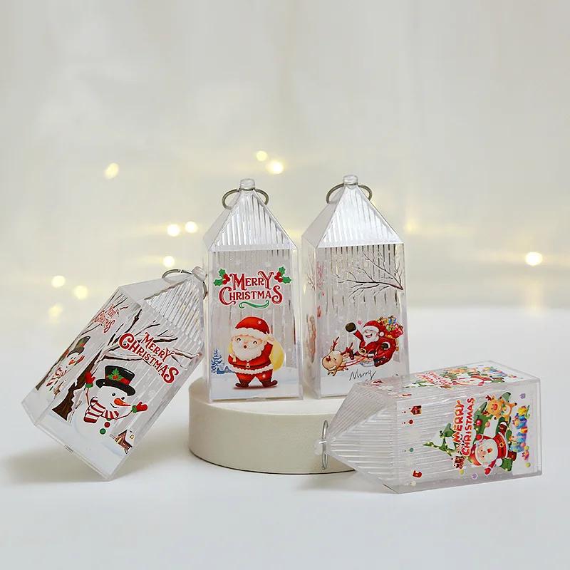 Christmas 2023 Novelty Craft Supplies Children's Portable Night Light Ornament Autumn Decoration Room Outdoor Decor Advent Gift