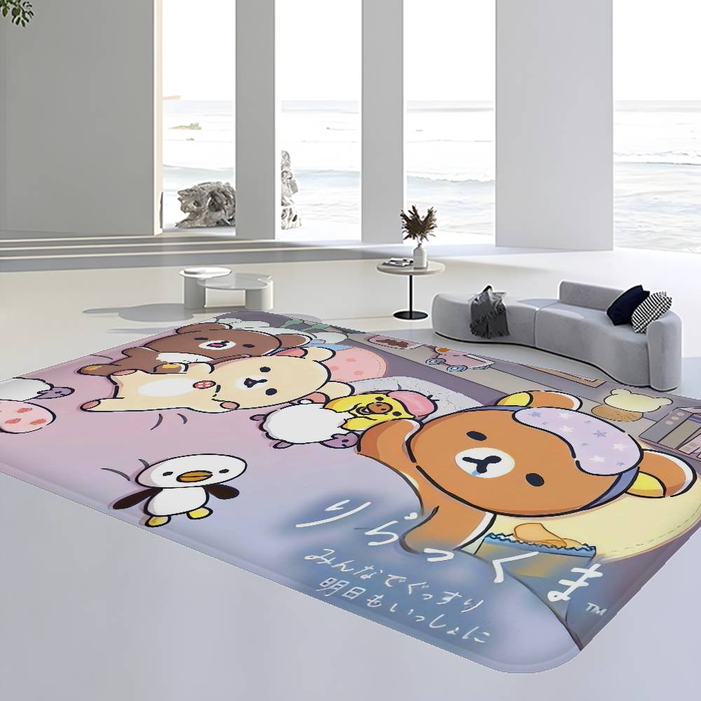 Classic Popular R-rilakkuma Cute Kitchen Mat Cheaper Anti-slip Modern Living Room Balcony Printed Modern Home Decor