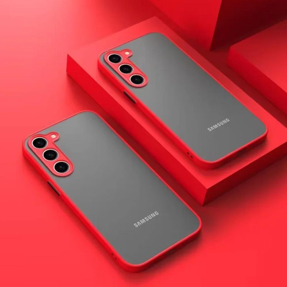 

Ударопрочный Матовый Жесткий Чехол Для Samsung Galaxy S25 S24 Ultra S23 FE S22 S21 Note 20 10 Plus S20 Edge Защитный Бампер Чехол Galaxy S20