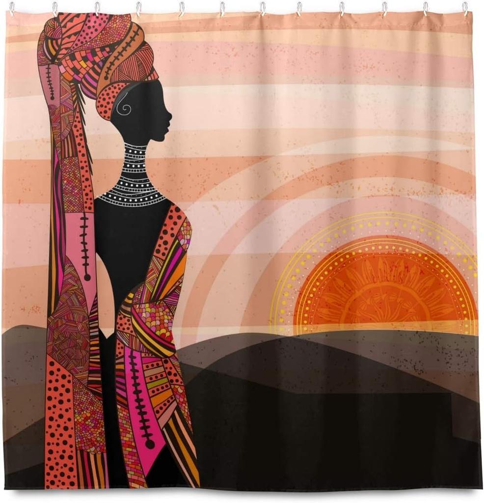 Funny raccoon shower curtain, animal themed pattern printed durable waterproof shower curtain bathroom decoration, 12 hooks