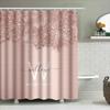 Custom Personalized Shower Curtain with Glitter Design for Bath Decor Modern Bathroom Accessories for Her Gift Idea