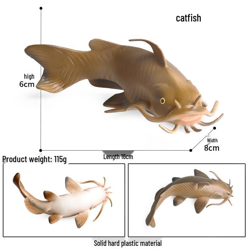 Marine Life Cognitive Toy Set: Sperm Whale, Shark, Bowhead Whale, Blue Whale